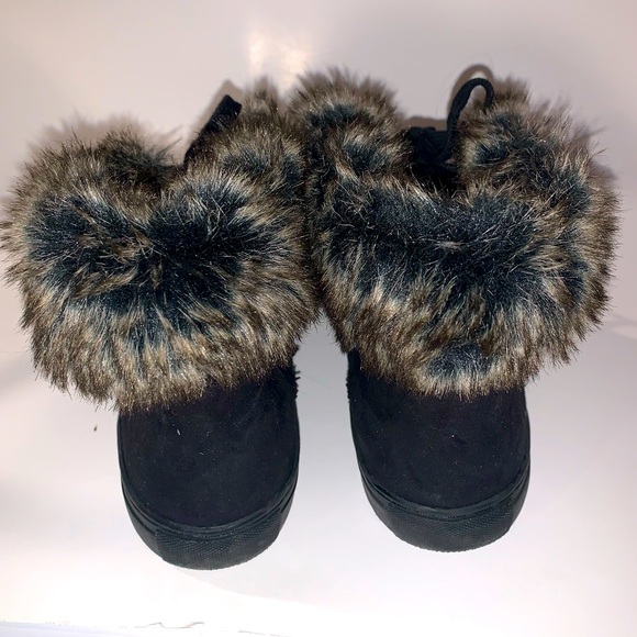 ESPRIT ankle boots with fur ‘collar’, women’s 8.5! - Picture 3 of 5